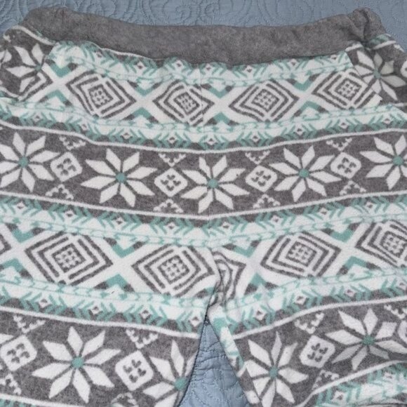 Cuddl Duds Womens Fleece Pajama Pants 1X Snowflake Pattern - Picture 3 of 6